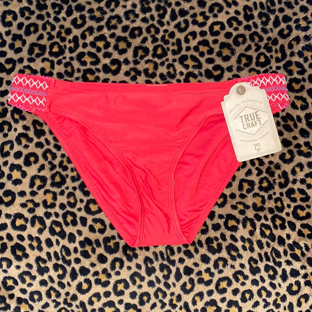 Red swimsuit bottom